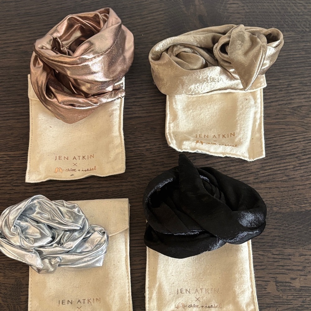 Jen Atkin x Chloe + Isabel set of 4 Luxe Hair Wrap Collection